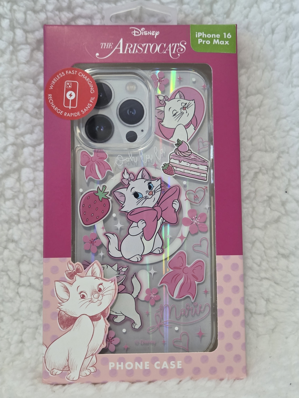 Disney The Aristocats Pink Clear iPhone 16 Pro Max Case
